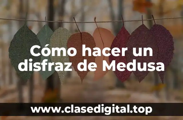 Cómo hacer un disfraz de Medusa