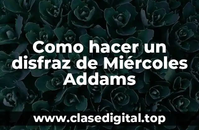 Como hacer un disfraz de Miércoles Addams