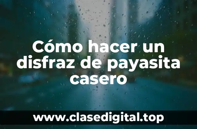 ¿Qué es un disfraz de payasita casero y para qué sirve?