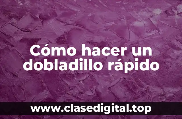 Cómo hacer un dobladillo rápido