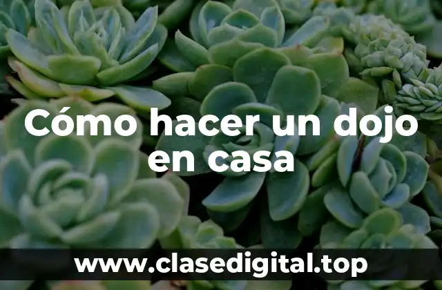 Qué es un dojo en casa y para qué sirve