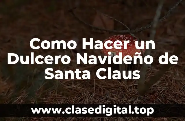 Como Hacer un Dulcero Navideño de Santa Claus