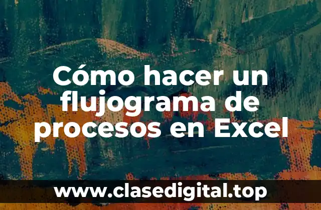 Cómo hacer un flujograma de procesos en Excel