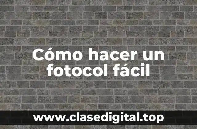 ¿Qué es un fotocol y para qué sirve?