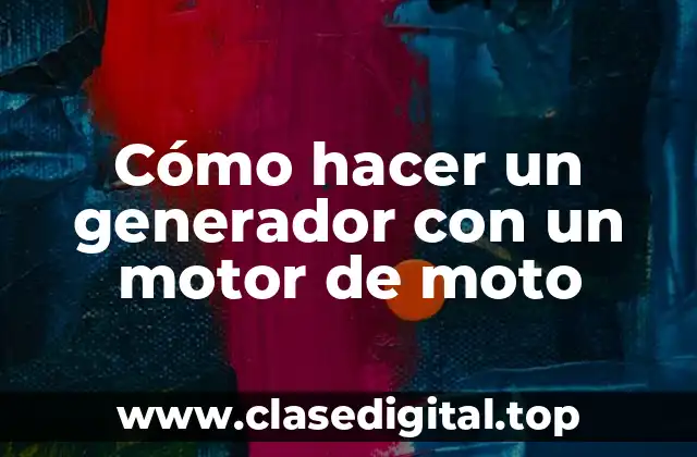 Cómo hacer un generador con un motor de moto