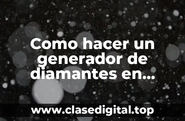 Como hacer un generador de diamantes en Minecraft con comandos