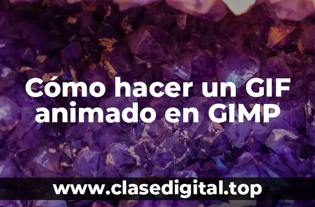 ¿Qué es un GIF animado en GIMP y para qué sirve?