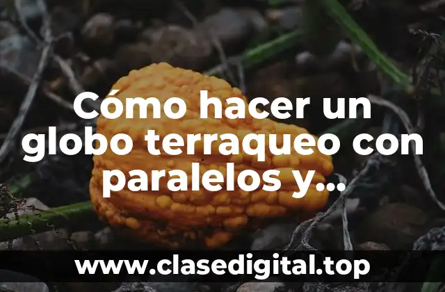 Cómo hacer un globo terraqueo con paralelos y meridianos