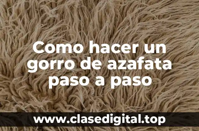 Como hacer un gorro de azafata paso a paso