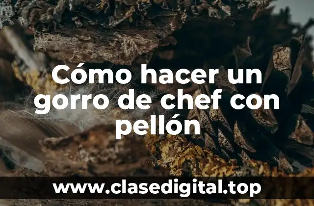 ¿Qué es un gorro de chef con pellón?