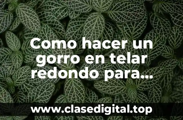 Telar redondo para hombre