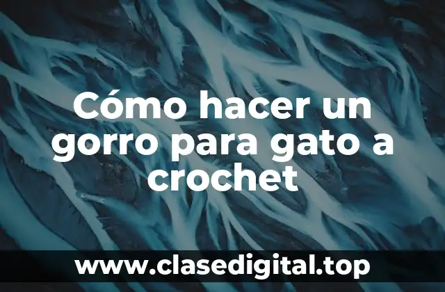 Cómo hacer un gorro para gato a crochet