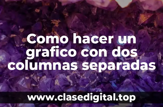 Grafico con dos columnas separadas