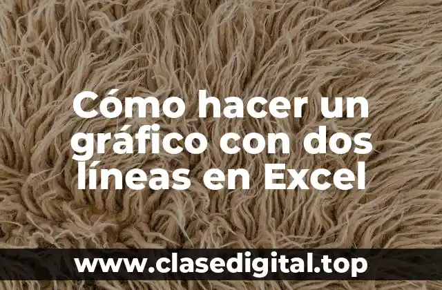 Cómo hacer un gráfico con dos líneas en Excel