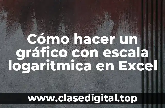 Cómo hacer un gráfico con escala logaritmica en Excel