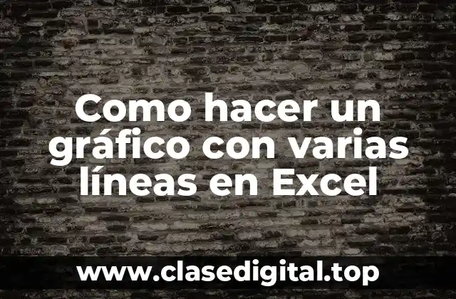 Como hacer un gráfico con varias líneas en Excel