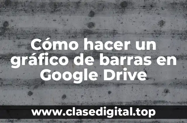 Cómo hacer un gráfico de barras en Google Drive