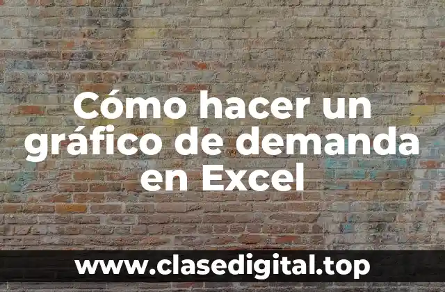 Cómo hacer un gráfico de demanda en Excel