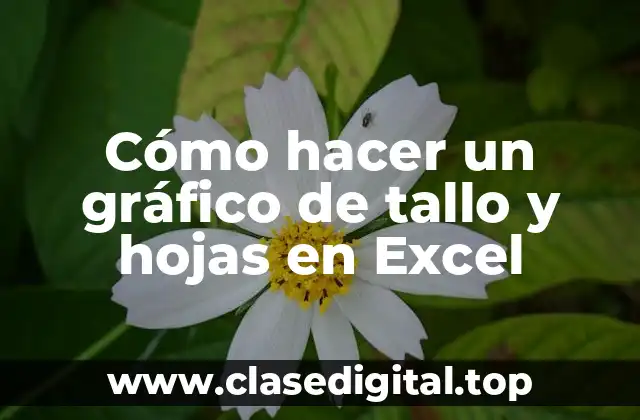 Cómo hacer un gráfico de tallo y hojas en Excel
