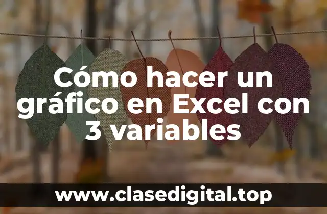 Cómo hacer un gráfico en Excel con 3 variables