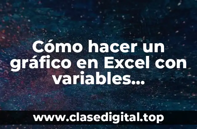¿Qué son variables cualitativas y cómo se representan en un gráfico en Excel?