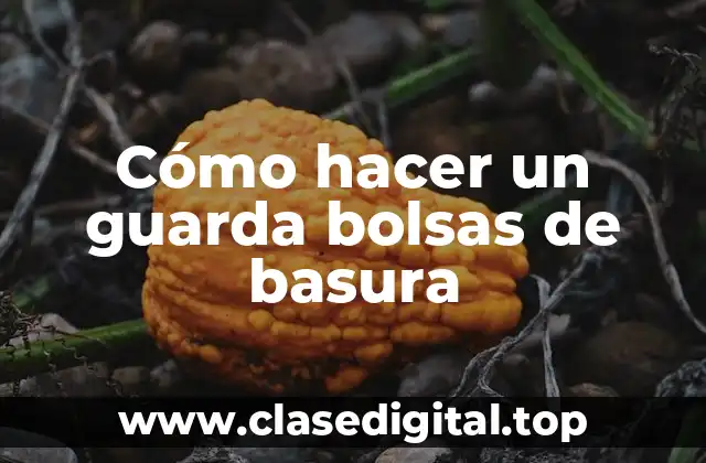 ¿Qué es un guarda bolsas de basura?