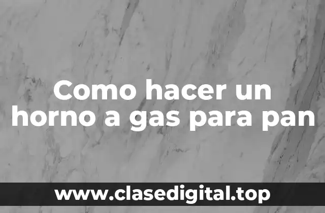 Un horno a gas para pan