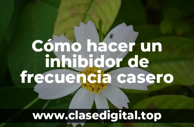 Cómo hacer un inhibidor de frecuencia casero