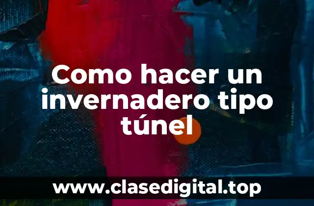 Como hacer un invernadero tipo túnel