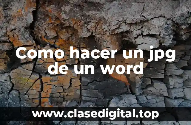 Como hacer un jpg de un word