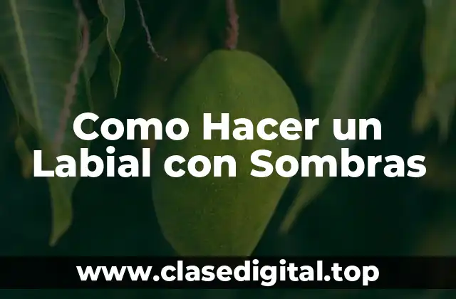 Como Hacer un Labial con Sombras