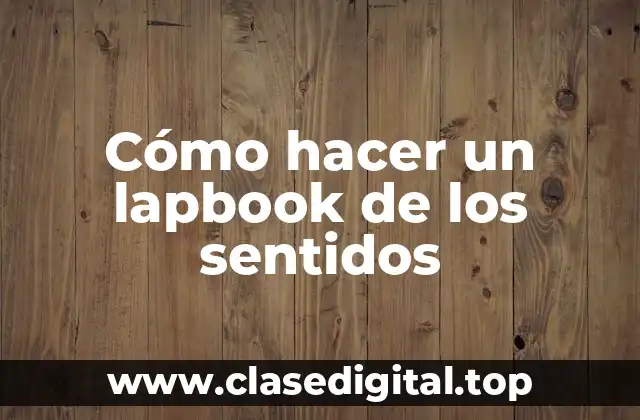 Cómo hacer un lapbook de los sentidos