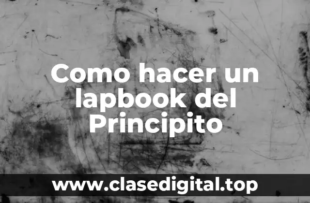 Como hacer un lapbook del Principito