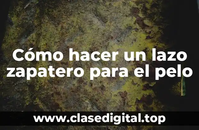 Cómo hacer un lazo zapatero para el pelo