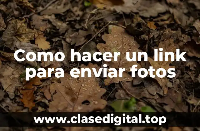 Como hacer un link para enviar fotos