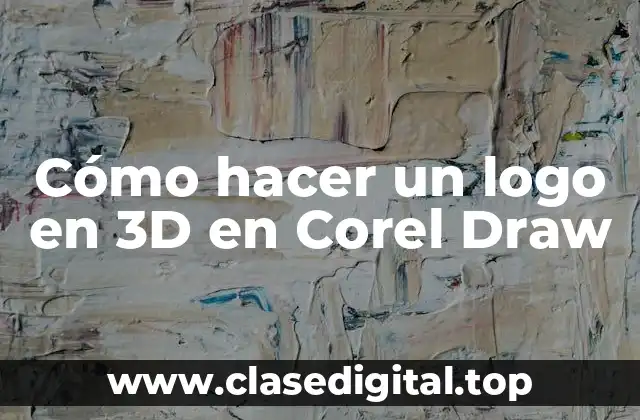 Cómo hacer un logo en 3D en Corel Draw