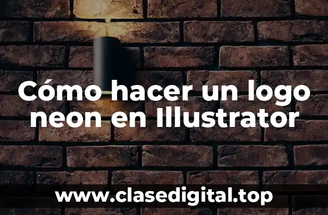 Cómo hacer un logo neon en Illustrator