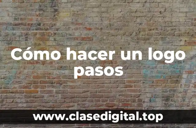 Cómo hacer un logo pasos
