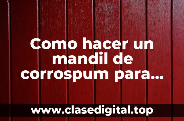 Como hacer un mandil de corrospum para niños