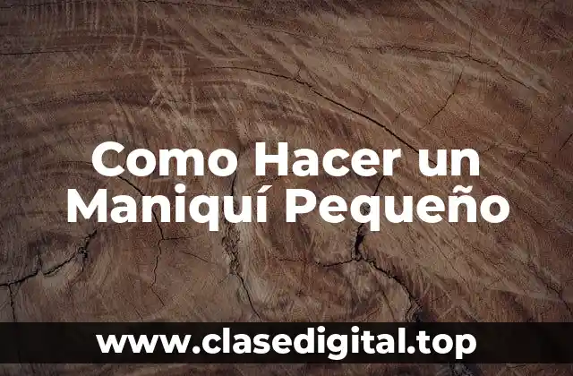 ¿Qué es un Maniquí Pequeño y para Qué Sirve?