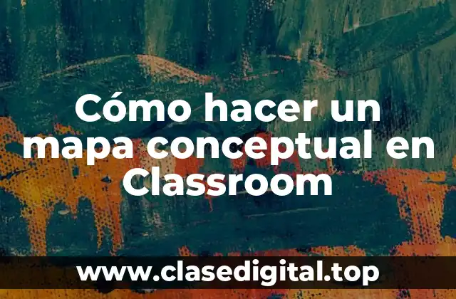 Cómo hacer un mapa conceptual en Classroom