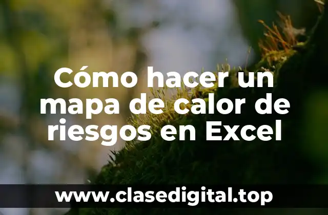 Cómo hacer un mapa de calor de riesgos en Excel