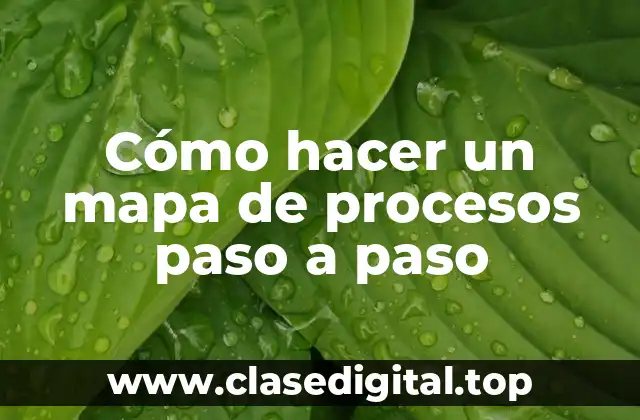 ¿Qué es un mapa de procesos?