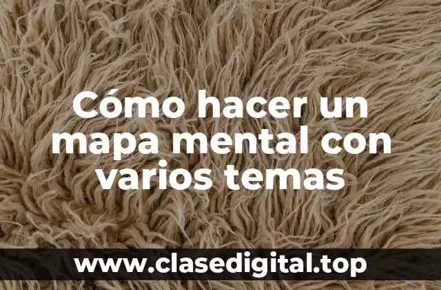 Cómo hacer un mapa mental con varios temas
