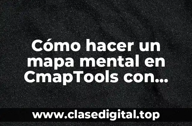 ¿Qué es un mapa mental en CmapTools con imágenes?