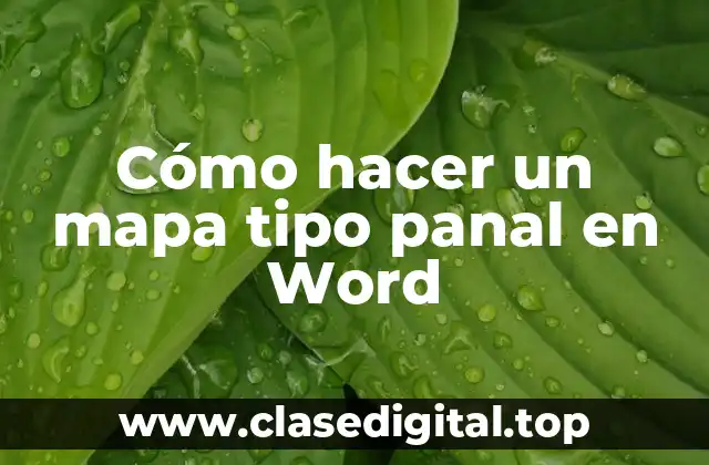 Cómo hacer un mapa tipo panal en Word