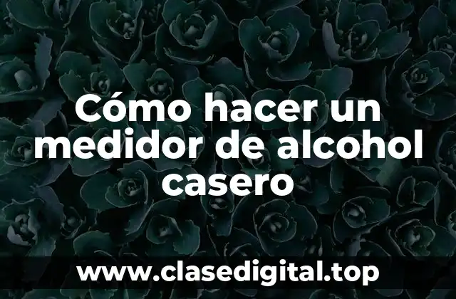 Cómo hacer un medidor de alcohol casero