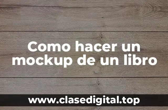Como hacer un mockup de un libro