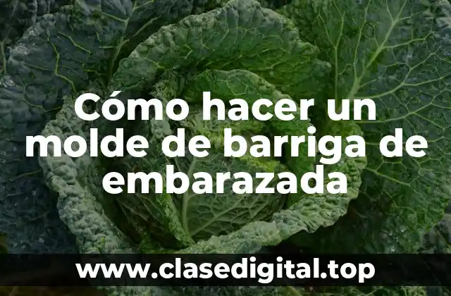 Cómo hacer un molde de barriga de embarazada