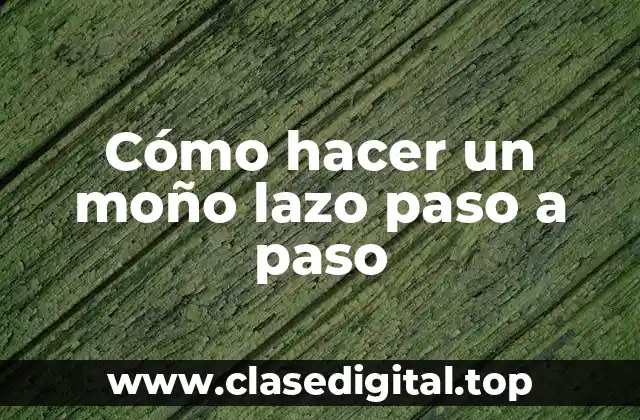 Cómo hacer un moño lazo paso a paso